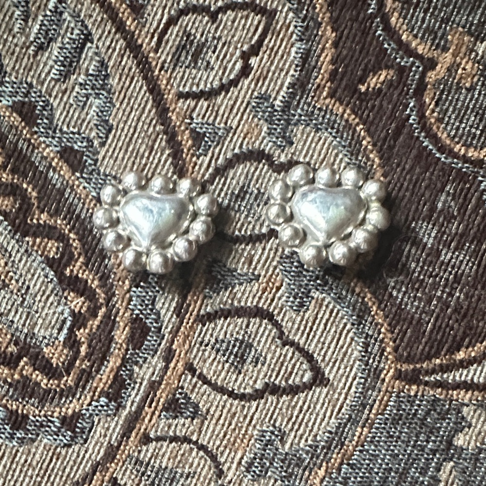 Taxco Vintage 1940’s 925 Mexico Sterling Silver Clip Earrings - FLASH SALE